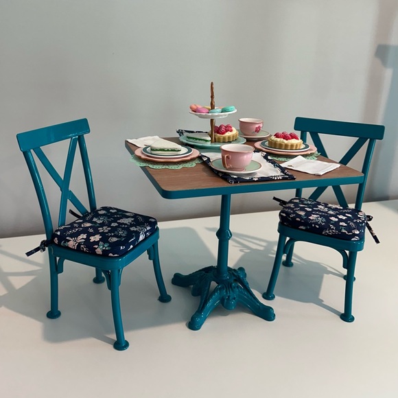 American Girl Truly Me Teatime Table & Chairs Set - Picture 2 of 3